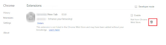 chrome-6 Come rimuovere CrocutaCrocuta?