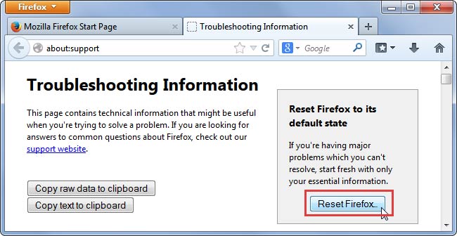 firefox-reset-2 Slet TelevisionQuick